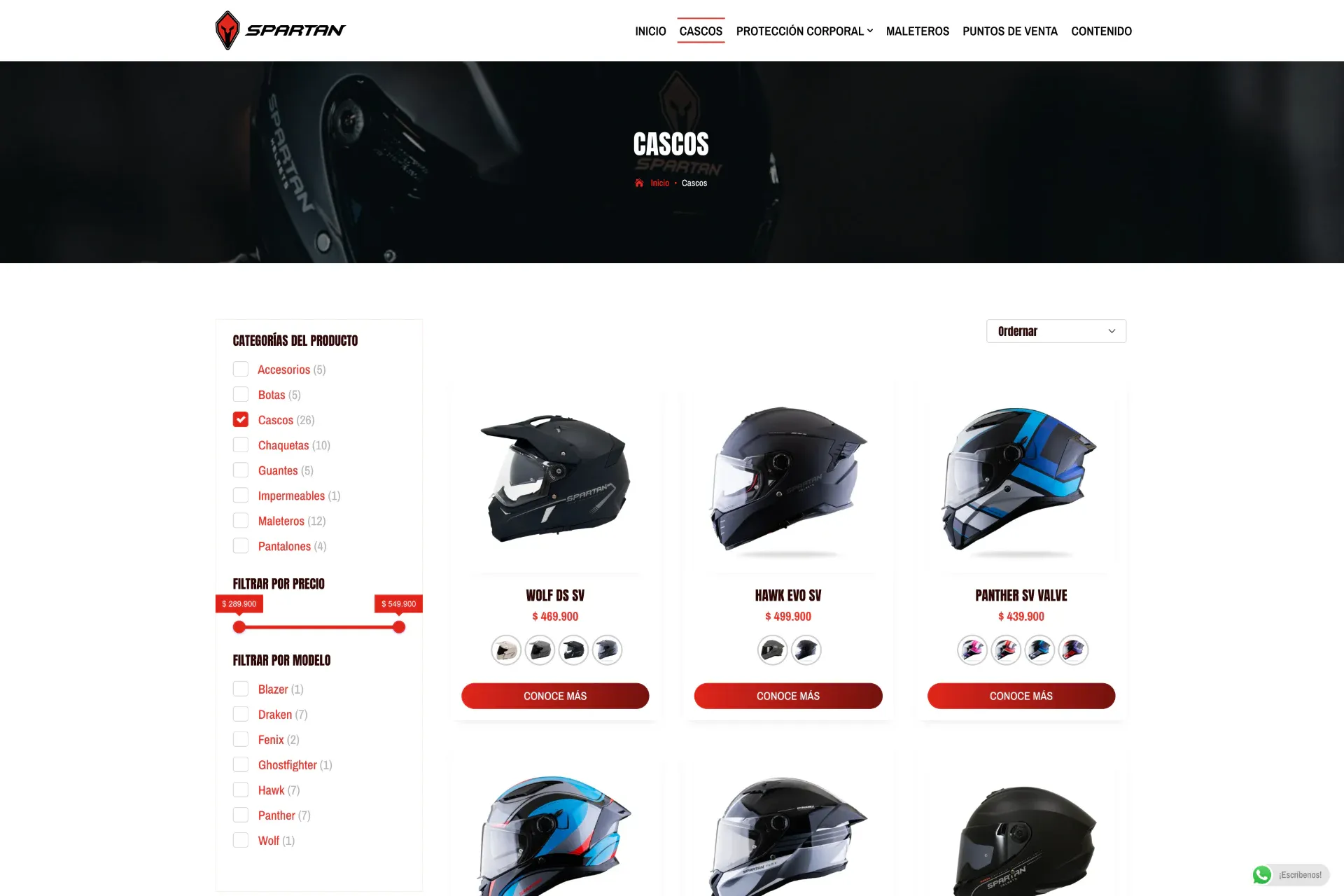 Vista de escritorio de Spartan Helmets